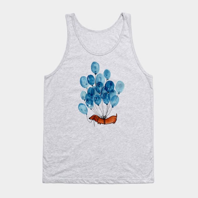 Dachshund and balloons Tank Top by KaylaPhan